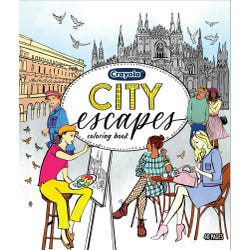 Crayola Adult Coloring Book, City Escapes, 40 Pages