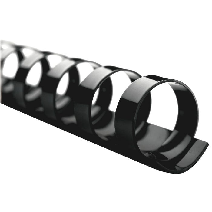 GBC CombBind Binding Spines, 1/2 Inch, Black, Pack of 100