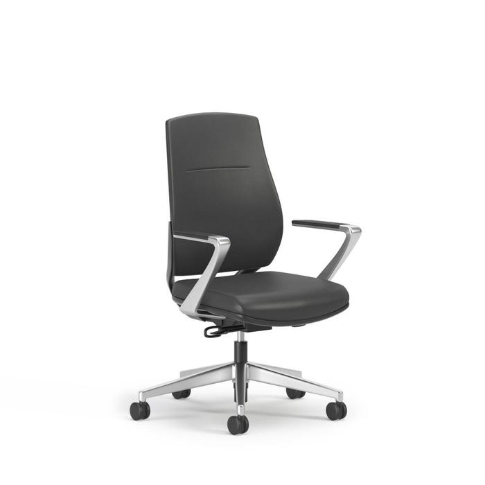Affordable Interior Systems Auburn High-Back Task Chair, 18 x 30-1/4 x 42-1/4 Inches, Black