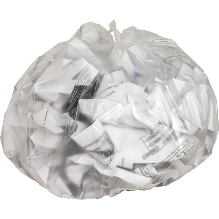 Genuine Joe High Density Can Liners, 10 Gallon, 0.31 mil, Clear, Pack of 1000
