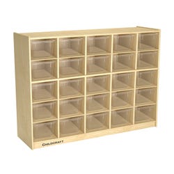 Childcraft Mobile Cubby with 25 Clear Trays, Item Number 296153
