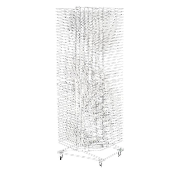AWT Printmaking Drying Rack, 19 x 22 x 63-1/2 Inches, Steel, Powder Coated, 100 Shelf