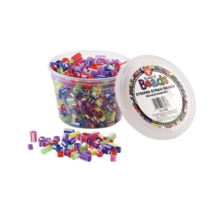 Hygloss Straw Beads, Assorted Colors, Set of 1000