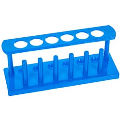 Eisco Labs Test Tube Stand, Polypropylene, 6 Tube Capacity