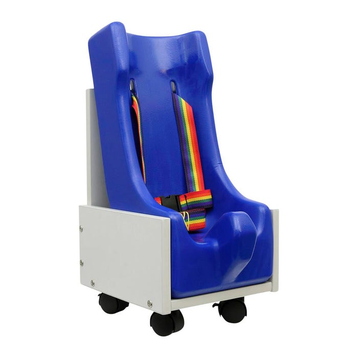 Skillbuilders 2-Piece Mobile Floor Sitter with Wood Base, Medium