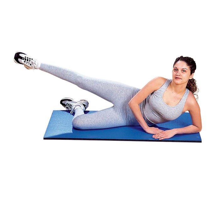 FlagHouse Exercise Mat, 24 x 48 x 3/4 Inches, Blue