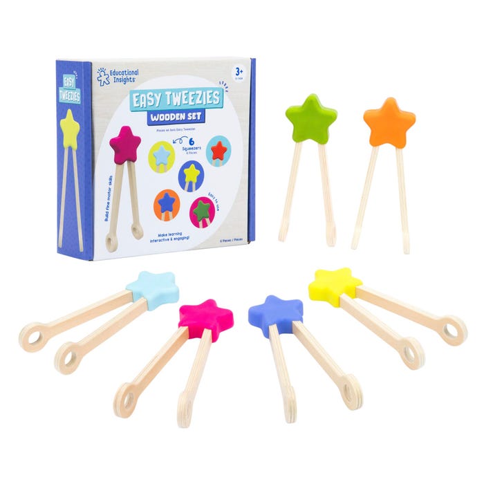Educational Insights Easy Tweezies Small Group Set, Set of 6