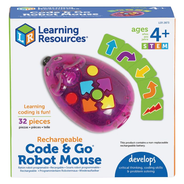 Learning Resources Code & Go Mouse Single, Rechargeable