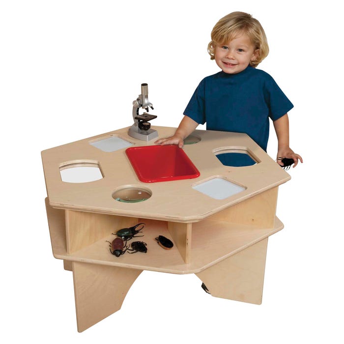 Wood Designs Deluxe Science Activity Table, 27 x 30 x 20 Inches
