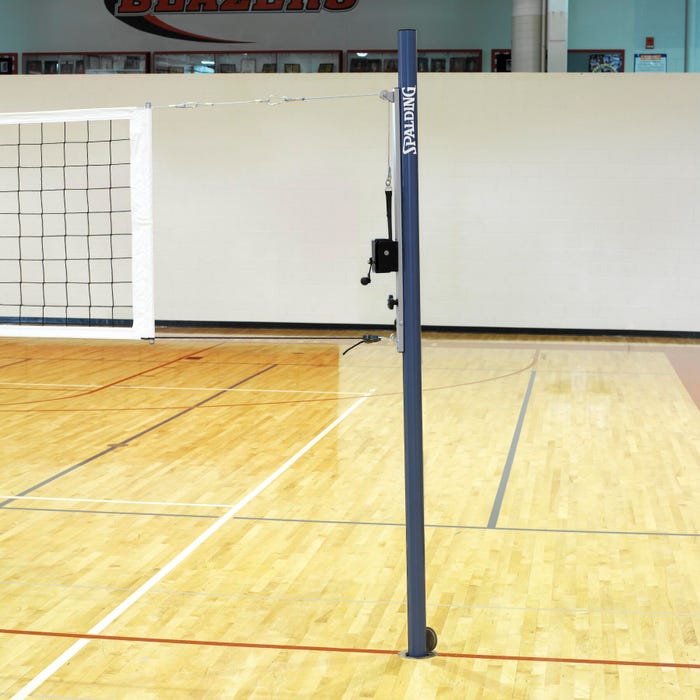 Spalding One-Court Slide Volleyball System, Royal Blue