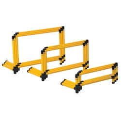 Adjustable Smart Hurdles, 12 to 18 Inches, Set of 3 2124561