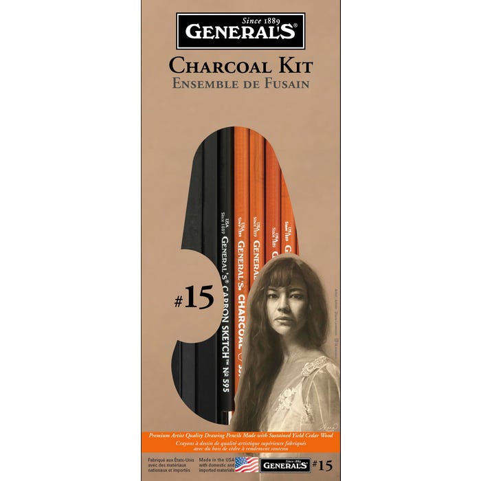 General's Charcoal Kit #15, Assorted Tools, Set of 13