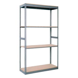 Image for Republic Rivet Wedge-Lock 4 Shelf Adder Shelving, 72 x 24 x 84 Inches from School Specialty