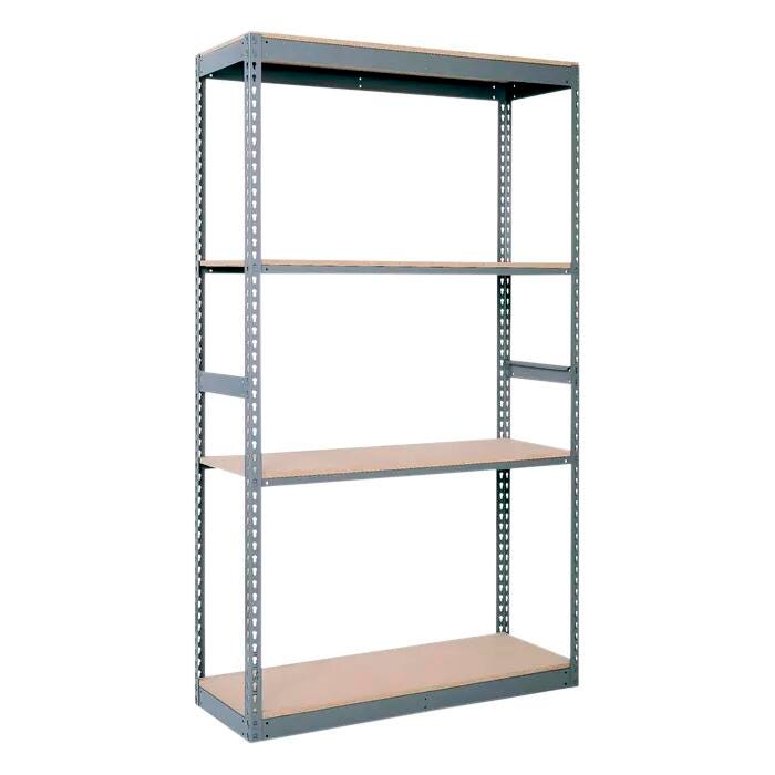 Republic Rivet Wedge-Lock 4 Shelf Adder Shelving, 72 x 36 x 84 Inches