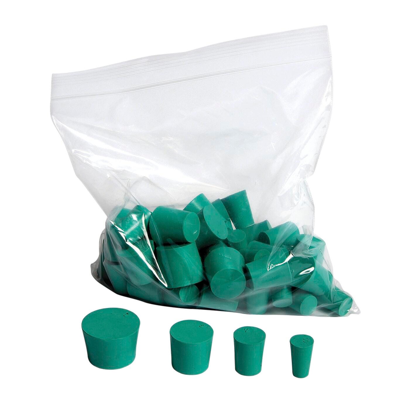 United Scientific Neoprene Stoppers, Assorted Sizes, 00 to 7, 1 pound 2002845