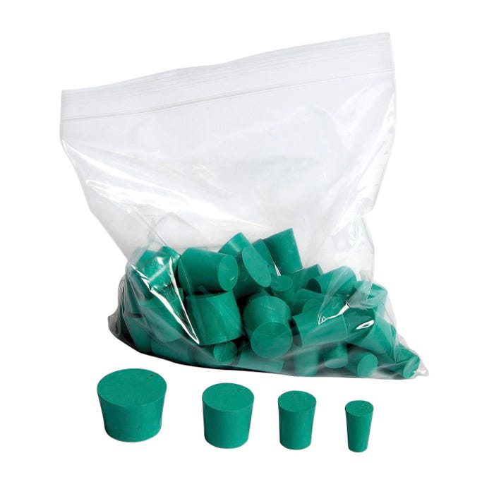 United Scientific Neoprene Stoppers, Assorted Sizes, 00 to 7, 1 pound