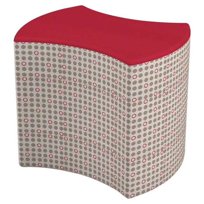 Classroom Select Single Bow Tie Ottoman, 2 Color, 18 W x 21 D x 16-1/4 H Inches