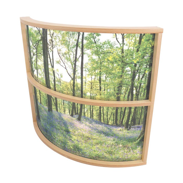Nature View Curved Divider Panel, 41 x 11 x 36 Inches