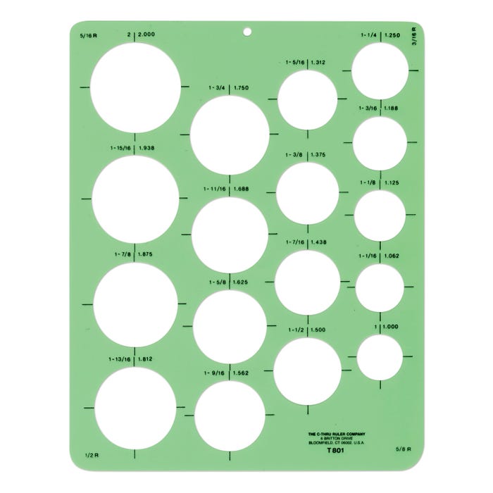 Westcott Circles Template, 17 Circles
