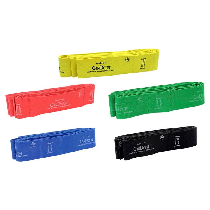 CanDo Multi-GRIP Exerciser, 6 Feet, Set of 5