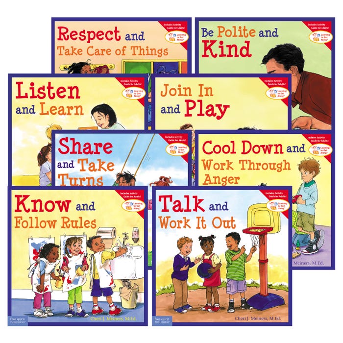 Free Spirit Publishing Learning to Get Along Series, Set of 8, Grades PreK to 3