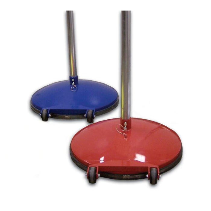 Jaypro Game Standard, Royal Blue Base with Natural Steel Upright, 220 Pounds, Pair of 2