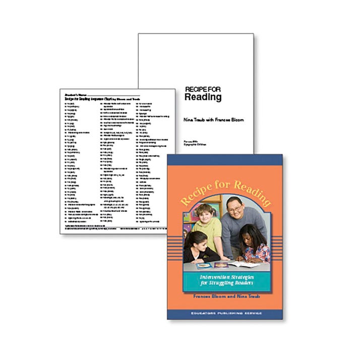 Recipe For Reading Basic Kit with Manual, Charts, and Writing Paper