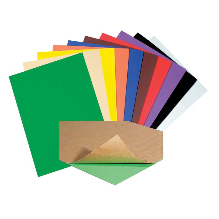 WonderFoam Peel & Stick Sheets, 9 x 12 Inches, Assorted Colors, Set of 20