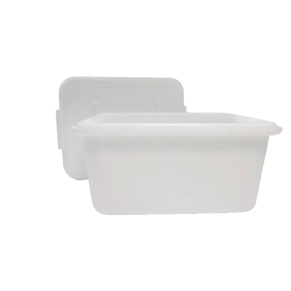 School Smart Large Storage Tote with Non-Snap Lid, 15 Quart, Translucent 276871