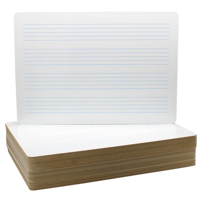 Flipside Music Staff Dry Erase Board, 11 x 16 Inches, Pack of 24
