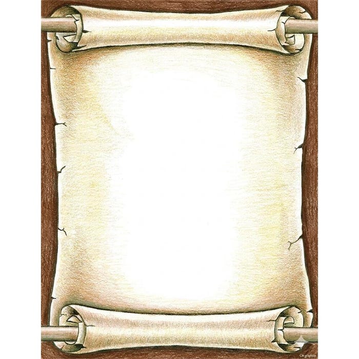 Royal Consumer Scroll Design Printer Paper, 8-1/2 x 11 Inches, 100 Sheets