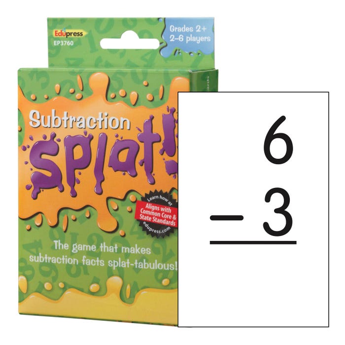 Edupress Subtraction Splat! Math Game