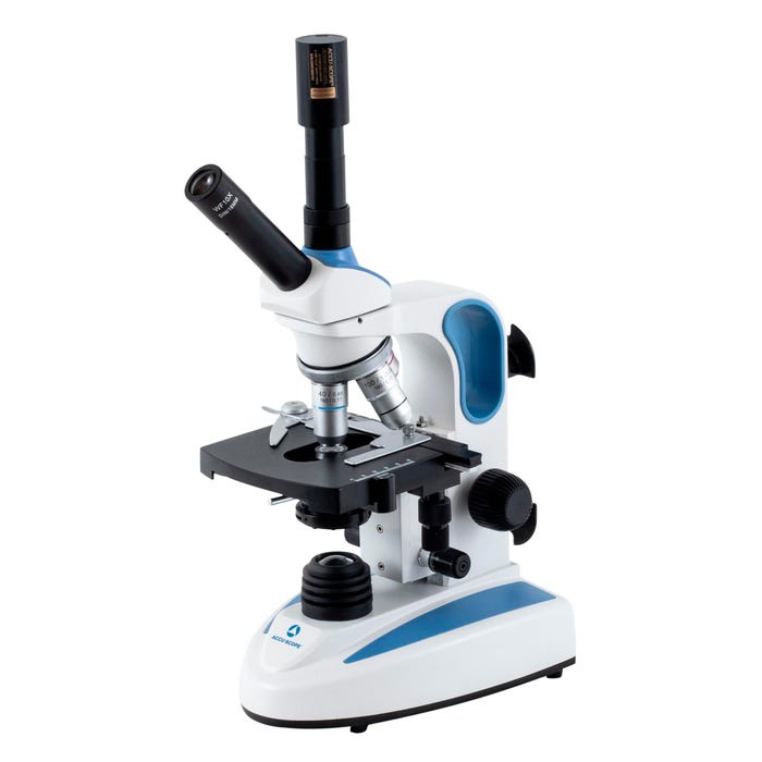 Accu-Scope EXM-150 Compound Dual-View Microscope with X-Y Mechanical Stage and Abbe Condenser