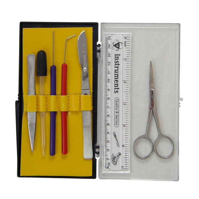 DR Instruments 61 Series Student Dissection Kit with Replaceable Blade Scalpel and Plastic Case