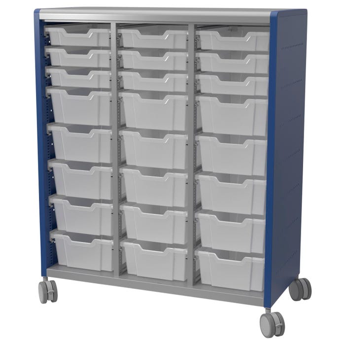 Classroom Select Geode Tall Cabinet, Triple Wide with Totes
