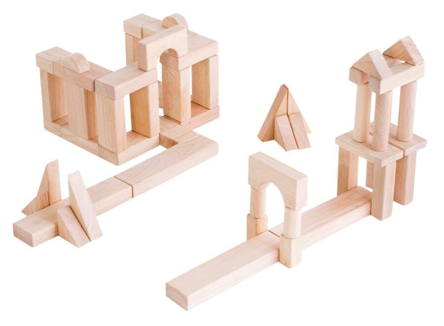 Guidecraft Unit Block Set B, Set of 56 1597186