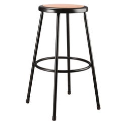 National Public Seating Heavy Duty Steel Stool, 30 Inch Height, Black, Item Number 2104010
