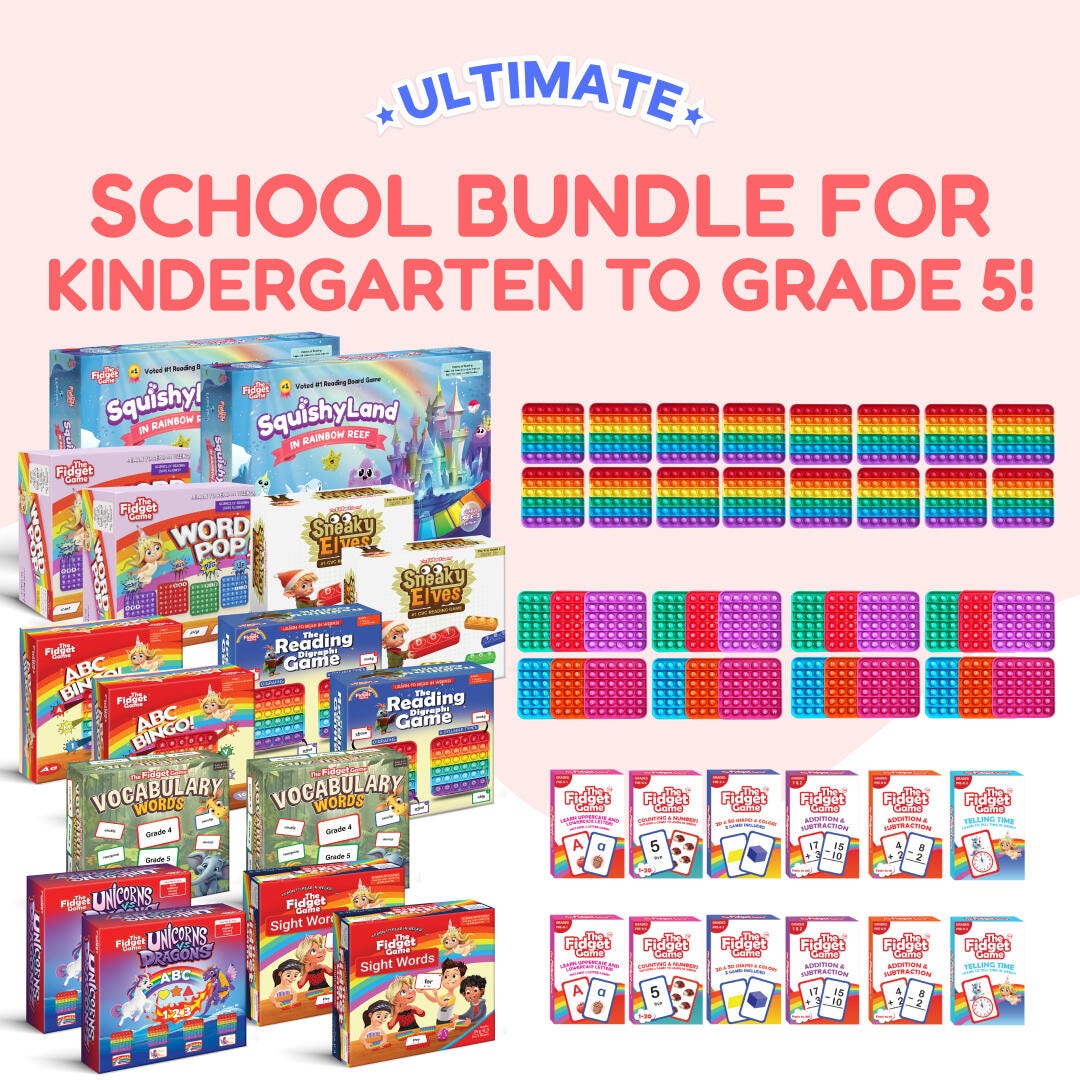 The Fidget Game Ultimate School Bundle For Kindergarten to Grade 5 2163022