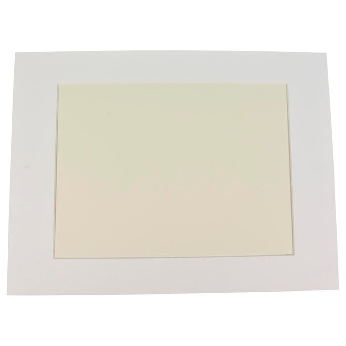 Sax Premium Pre-Cut Mat, 12 x 16 Inches, White, Pack of 10