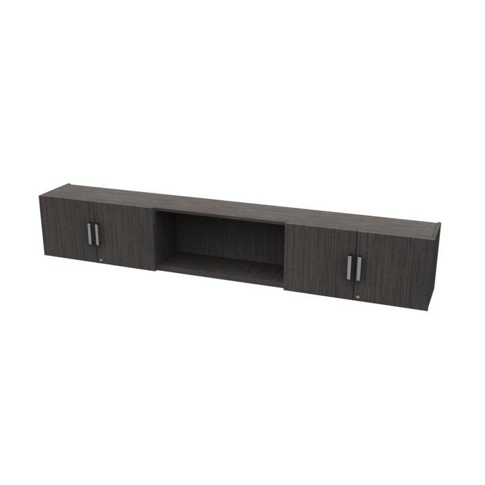 AIS Calibrate Series Overhead Wall Mount Cabinet with Laminate Doors, 96 x 14 x 16 Inches