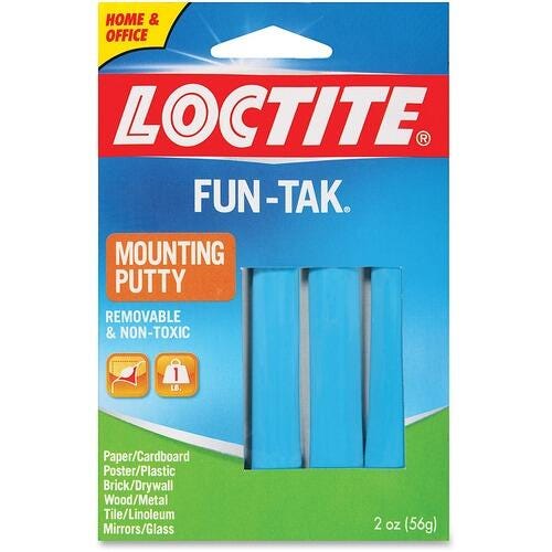 Loctite Fun-Tak Mounting Putty, Blue, 2 Ounce
