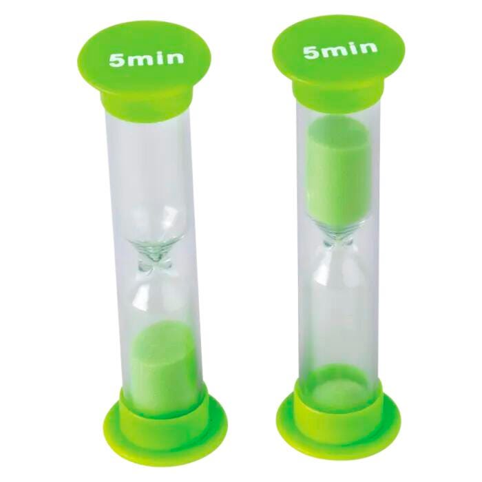 Teacher Created Resources Small Sand Timers, 5 Minute, Pack of 4 1593299