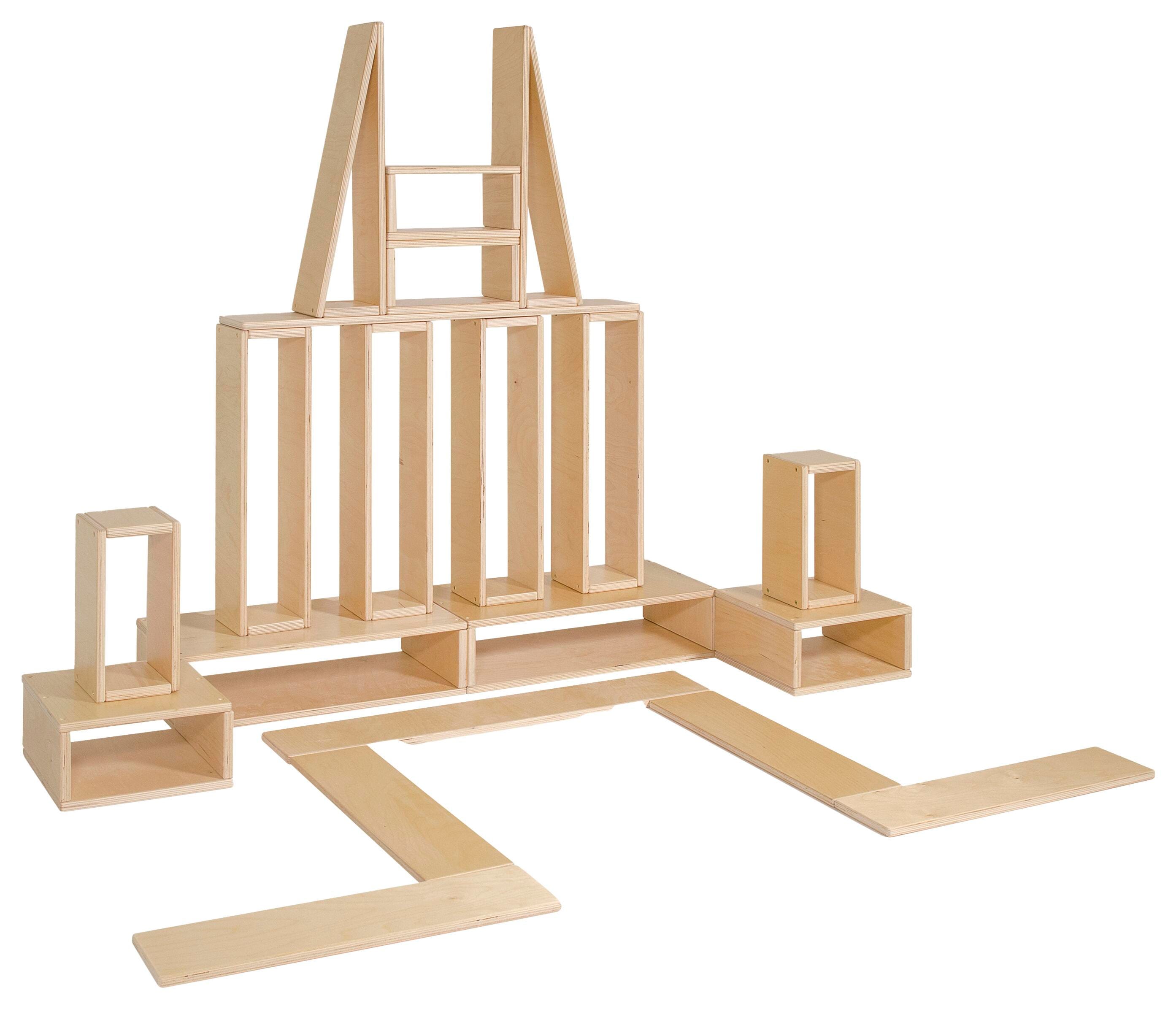 Finished Hollow Blocks, Standard Size, Set of 20, Item 1539538