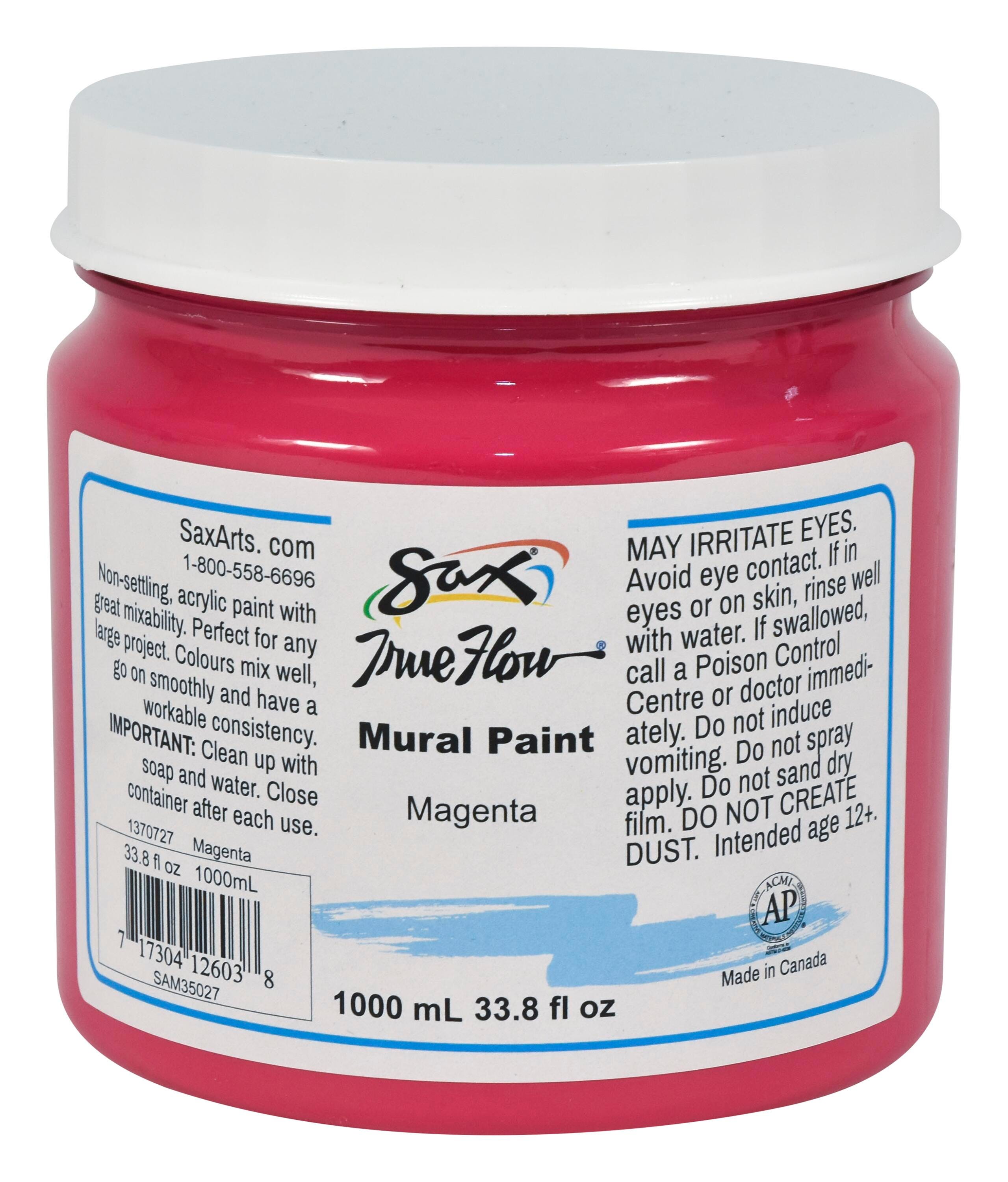 Sax Acrylic Mural Paint, 33.8 Ounces, Magenta 1370727