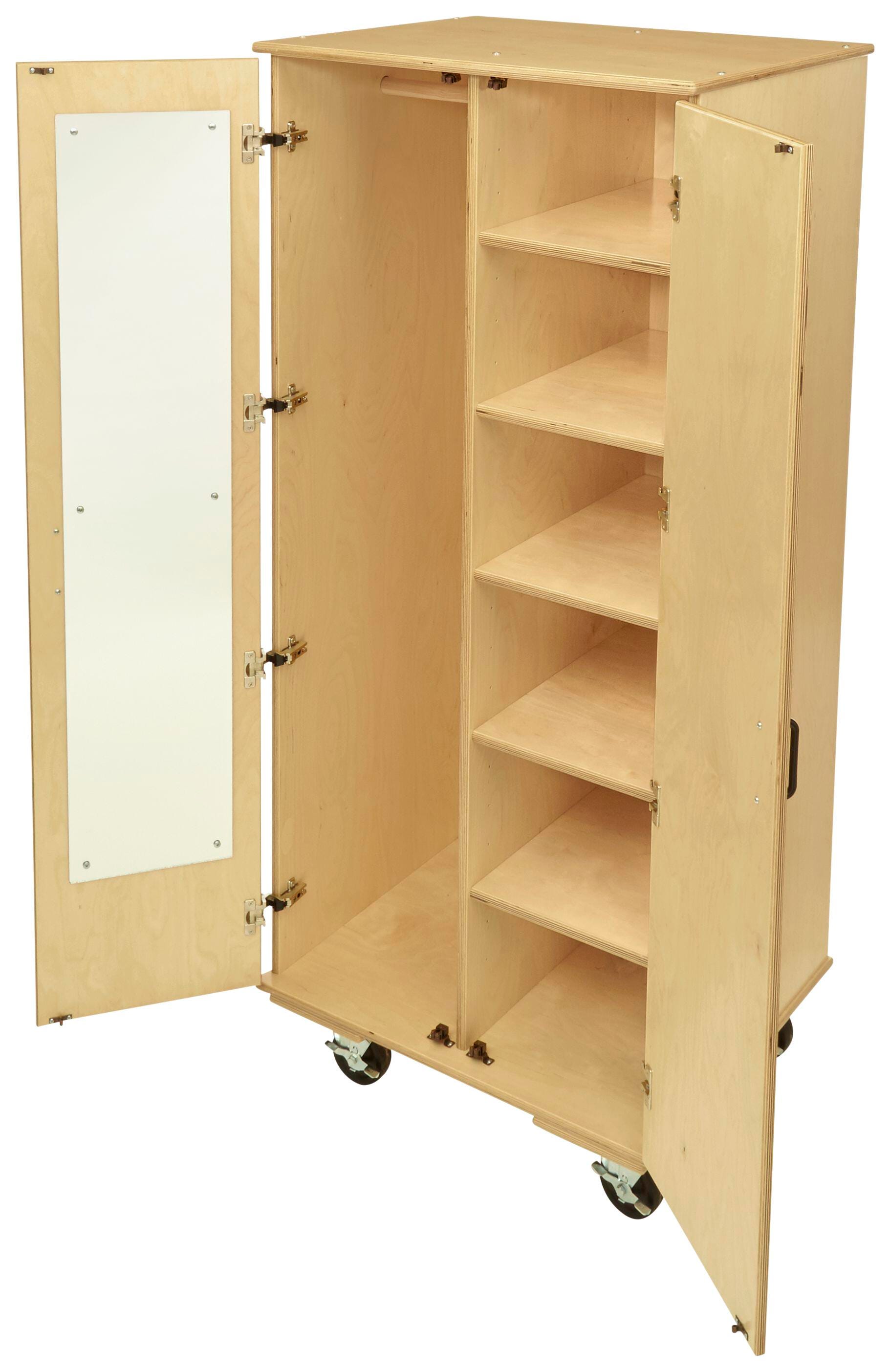 Classroom Select Medium Mobile Storage with Adjustable Shelf/Closet, 29-1/2 x 24 x 67 Inches 1587693