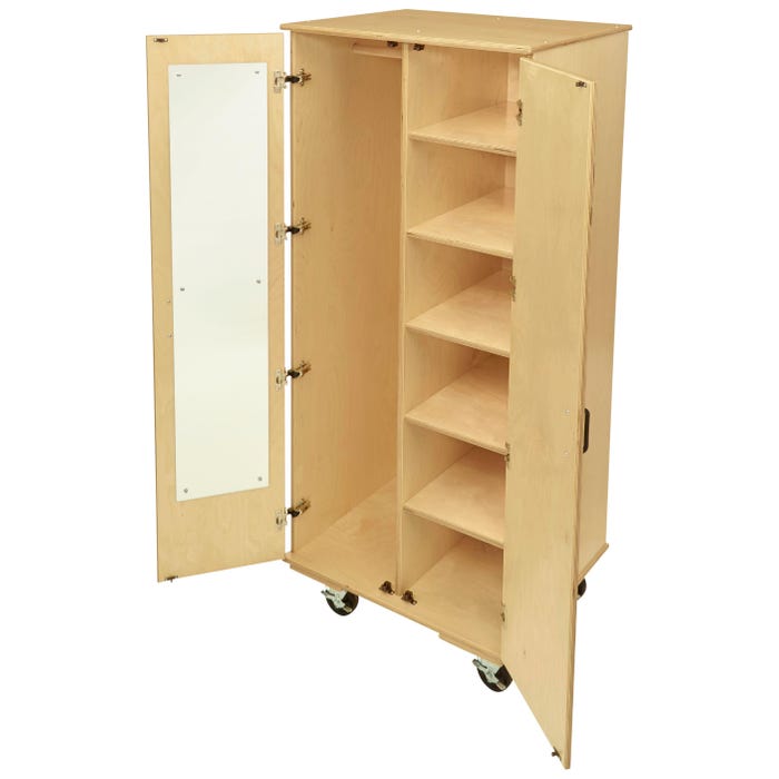 Classroom Select Medium Mobile Storage with Adjustable Shelf/Closet, 29-1/2 x 24 x 67 Inches