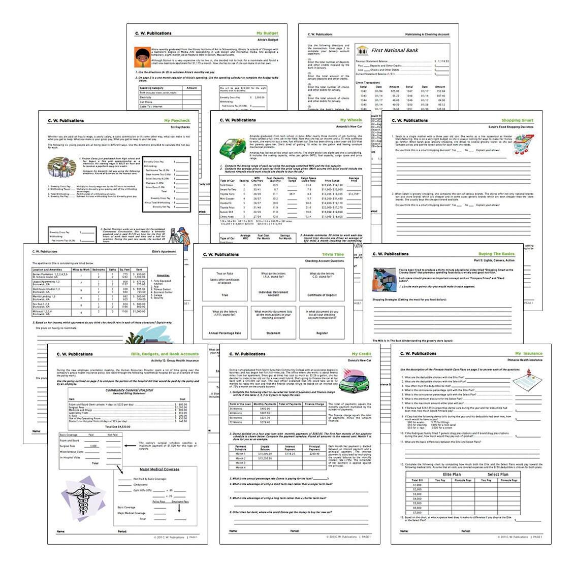Life Skills Activity Units: Living in the Real World, Grades 7 to 12