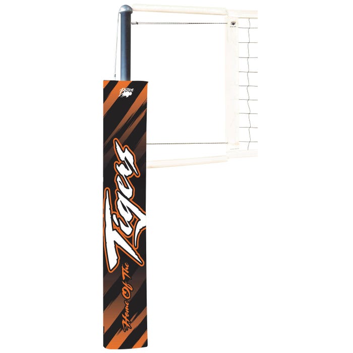 Bison Carbonlite Aluminum Volleyball System, Black