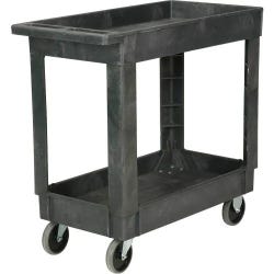 Global Industrial 2-Shelf Utility Cart, Gray, 500-Pound Capacity
