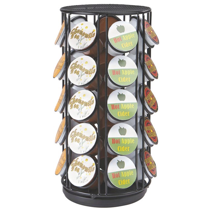 Mind Reader 35 K-Cup Pod Coffee Carousel, Black